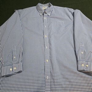 LL Bean Men's Blue Checkered Shirt